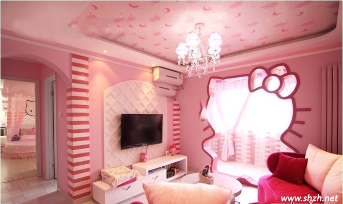 粉色系客廳設(shè)計(jì)