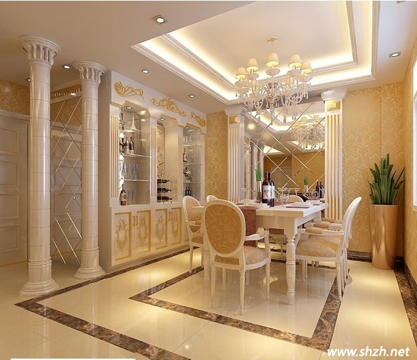 歐式餐廳玻璃酒柜