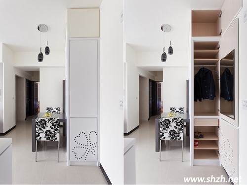 小戶(hù)型玄關(guān)衣帽間收納